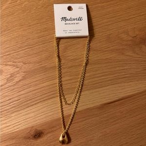 Madewell Two-Pack Droplet Necklace Set